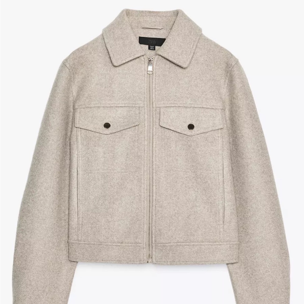 Zara Beige Soft Jacket